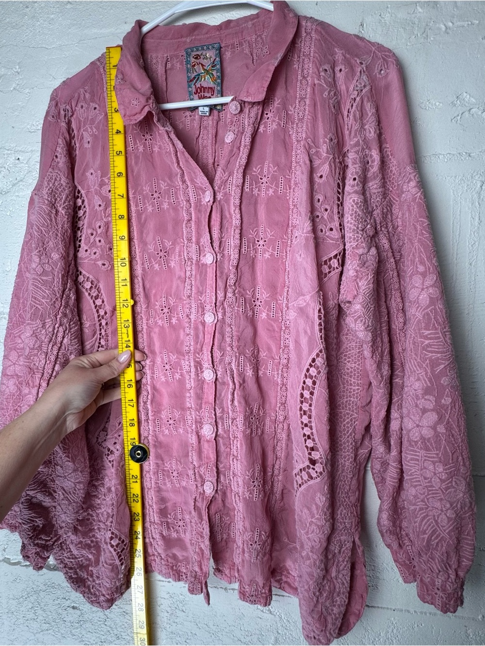 Johnny Was Blossom Rosie Button‎ Down in SPRING ROSE - Picture 10 of 10